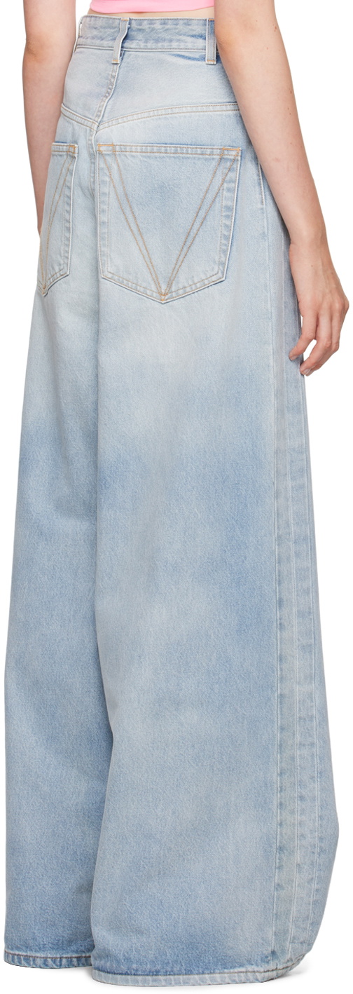 VETEMENTS Blue Crystal Big Shape Jeans