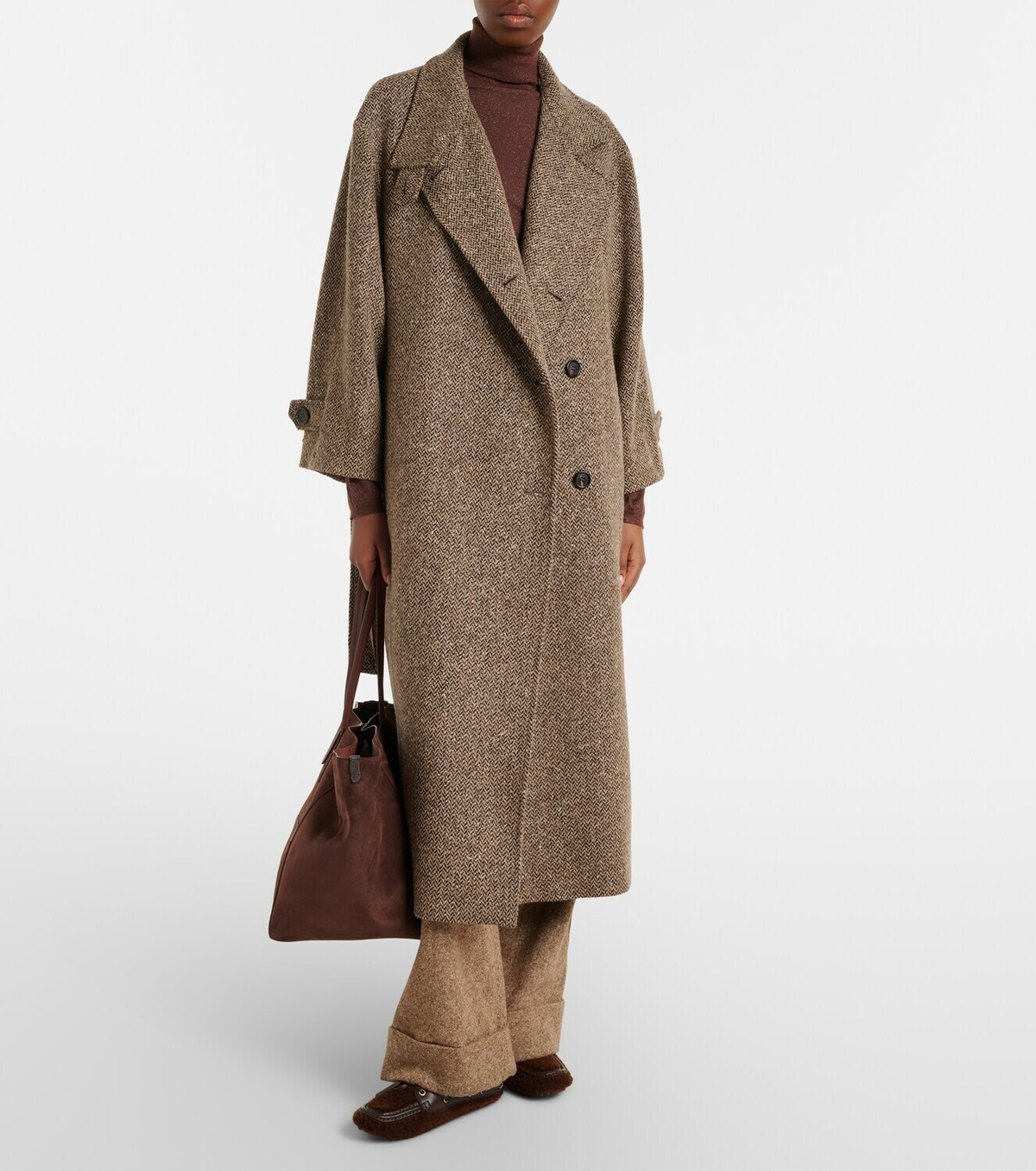 Brunello Cucinelli Cashmere and silk-blend turtleneck sweater