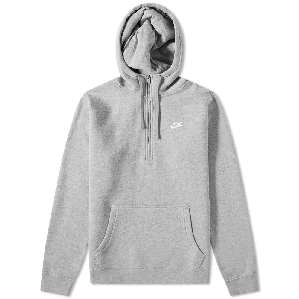 Nike club discount hoodie half zip