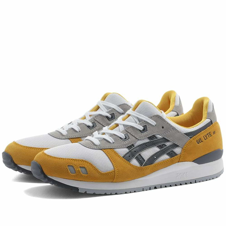 Photo: Asics Men's Gel-Lyte III OG Sneakers in Sunflower/Carrier Grey