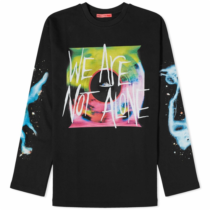 Photo: Members of the Rage Men's Long Sleeve Space Graphic T-Shirt in Black