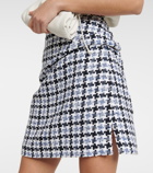 Carolina Herrera Checked cotton-blend miniskirt