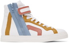 Pierre Hardy White & Multicolor 112 Sneakers