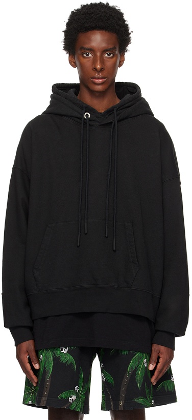 Photo: Palm Angels Black Patched Hoodie
