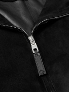 Dolce&Gabbana - Suede Bomber Jacket - Black