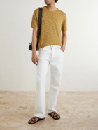 Massimo Alba - Panarea Linen and Cotton T-shirt - Yellow
