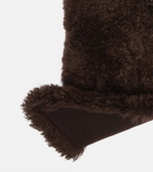 Yves Salomon Shearling and wool scarf