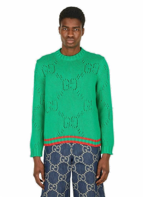 Photo: GG Cut-Out Sweater in Green