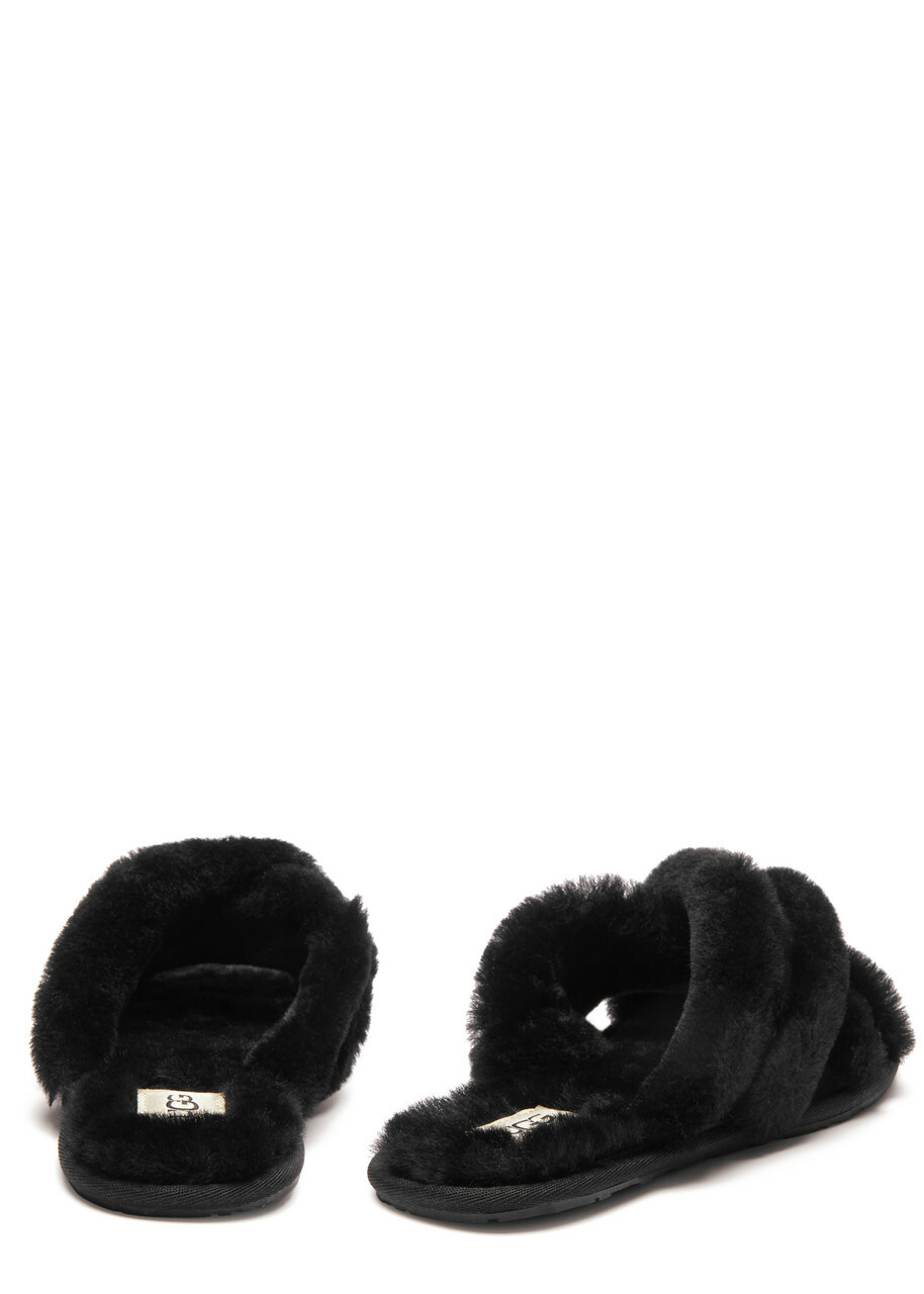 Ugg Scuffita Shearling Slippers Black