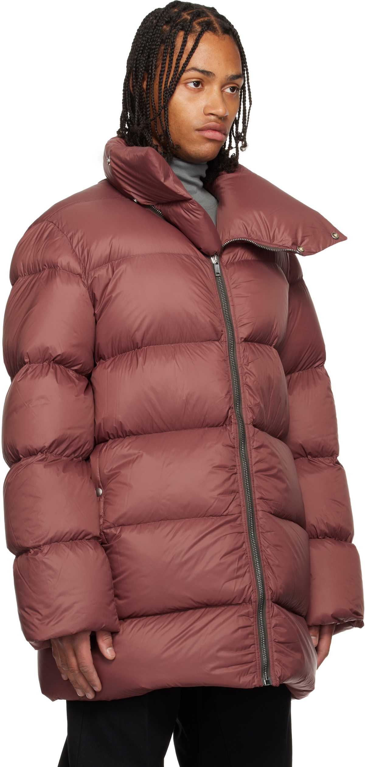 Rick Owens Pink Concordians Turtle Down Coat Rick Owens