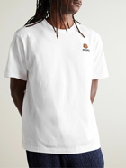 KENZO - Appliquéd Logo-Embroidered Cotton-Jersey T-Shirt - White