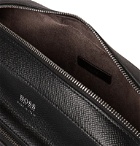 Hugo Boss - Cross-Grain Leather Messenger Bag - Black