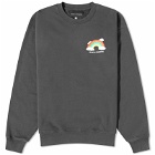 Bianca Chandon Men's Cloudy Rainbow Crew Sweatshirt in Vintage Black