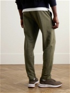 Loro Piana - Kawaguchi Slim-Fit Cotton, Linen and Cashmere-Blend Jersey Sweatpants - Green