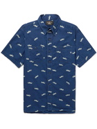 RRL - Farrell Printed Cotton-Poplin Shirt - Blue