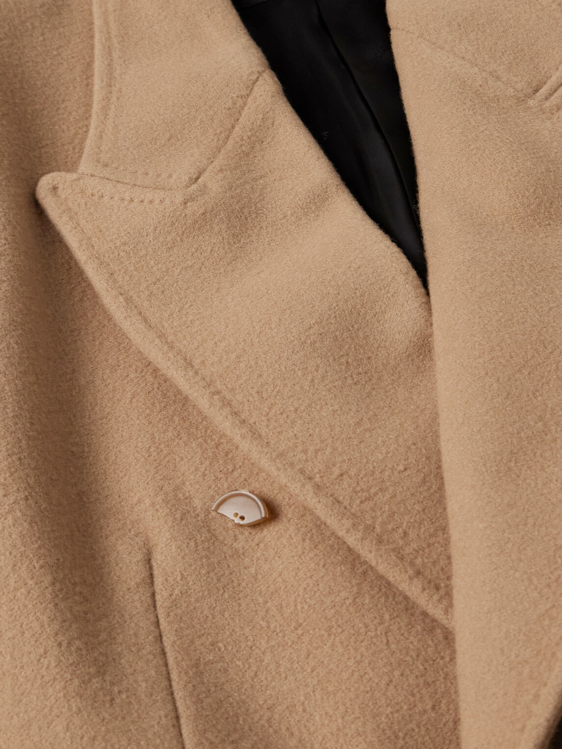 Balenciaga - Oversized Double-Breasted Distressed Wool-Felt Coat - Brown