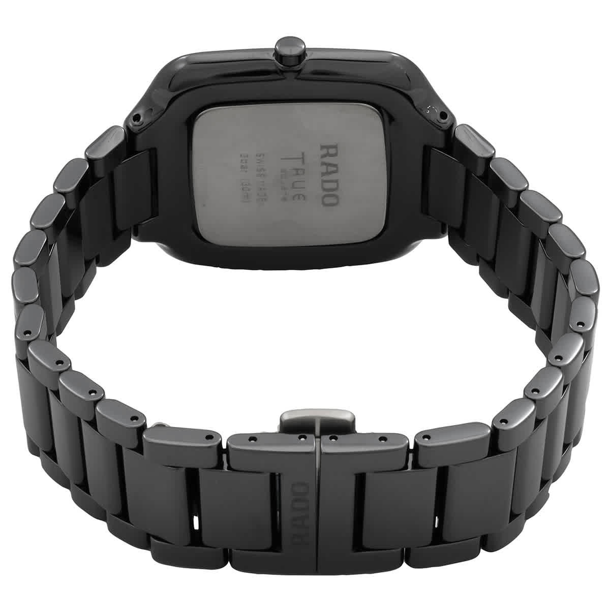 Rado True Square Thinline Quartz Black Dial Unisex Watch R27054152