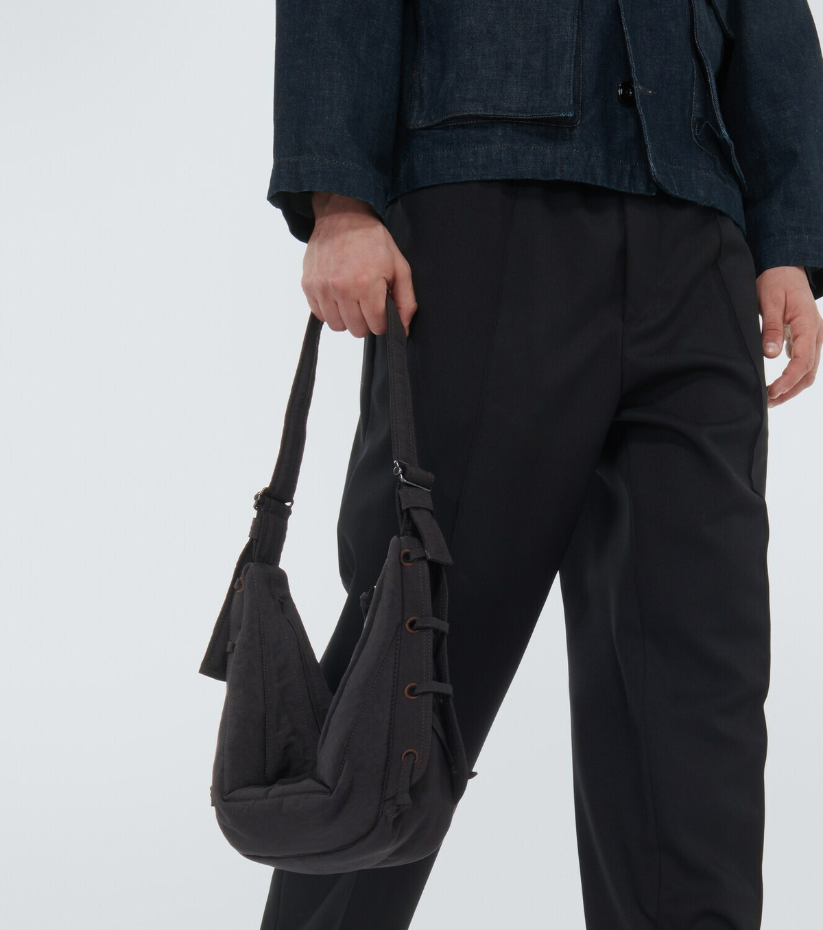 Lemaire Soft Game Small canvas shoulder bag