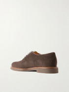 Brunello Cucinelli - Suede Derby Shoes - Brown
