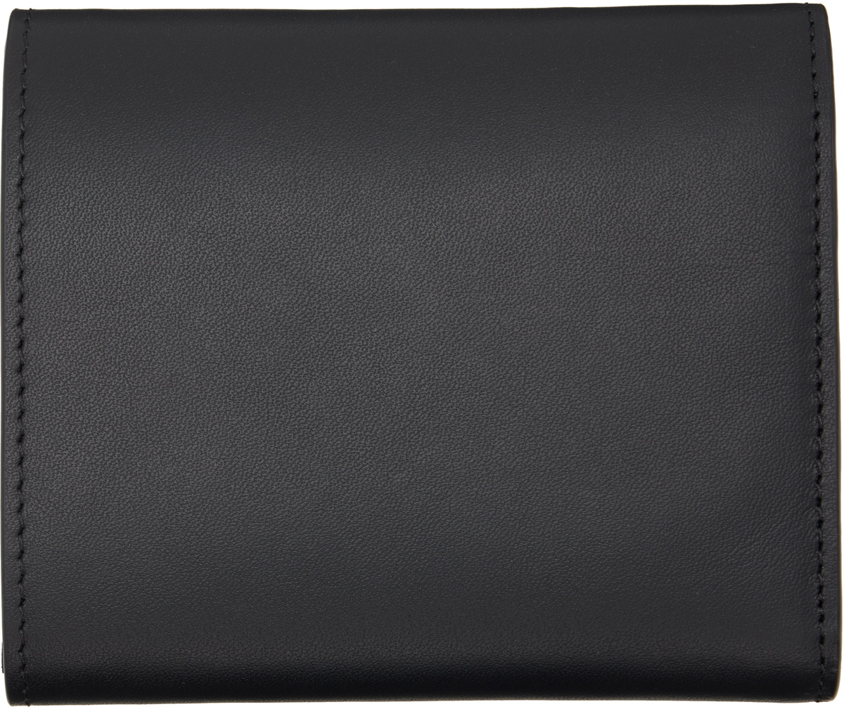 Maison Kitsuné Black 'Maison Kitsuné Paris' Trifold Wallet