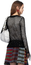 Chopova Lowena Black Net Cardigan