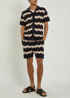 Raith Primavera Wavy Crochet Cotton Shorts Black