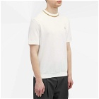 Fred Perry Men's Crew Neck Pique T-Shirt in Snow White