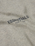 FEAR OF GOD ESSENTIALS - Logo-Print Cotton-Blend Jersey Sweatshirt - Gray