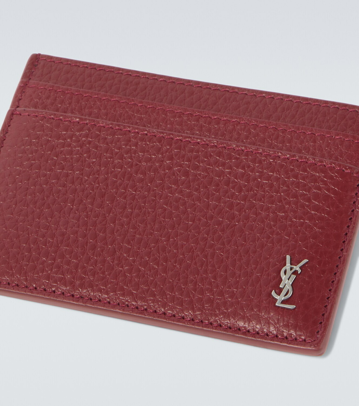 Saint Laurent Tiny Cassandre leather card holder