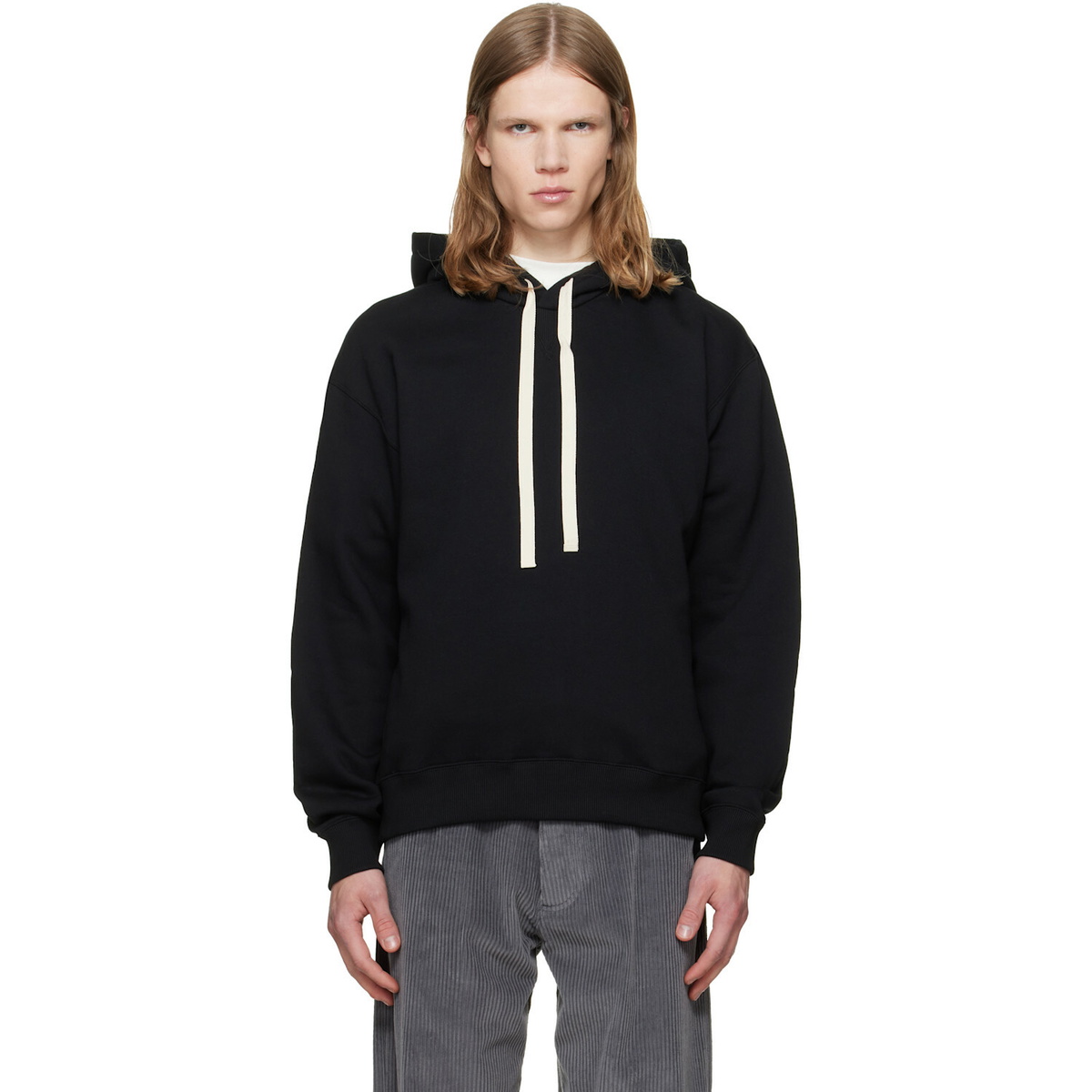Jil Sander Black Cotton Hoodie