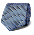 Brioni - 8cm Silk-Jacquard Tie - Blue