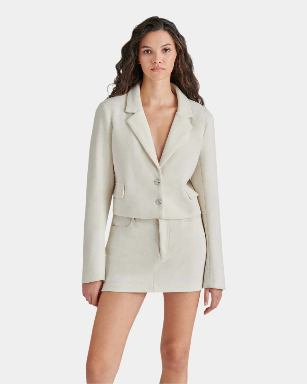 Steve Madden Snowbell Blazer in Ivory