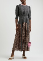 Rixo Meg Printed Midi Dress Leopard Rixo