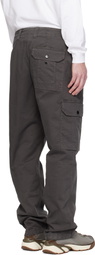 Stone Island Gray 3100011 Organic Broken Twill Old Effect Cargo Pants