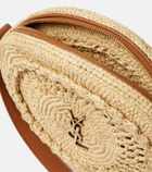 Saint Laurent Small raffia crossbody bag