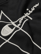Rick Owens - Champion Logo-Embroidered Organic Cotton-Jersey Sweatshirt - Black