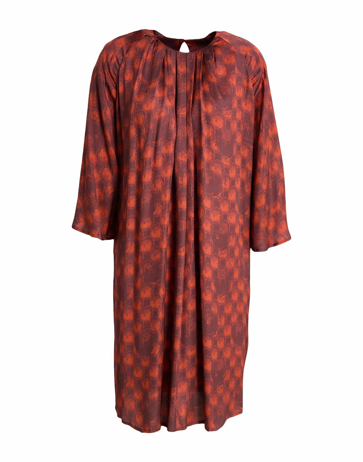 Manila Grace Womens Mini dress Rust