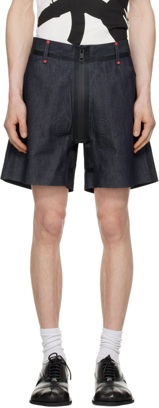 Photo: Walter Van Beirendonck Navy G-Star Edition Basic Denim Shorts