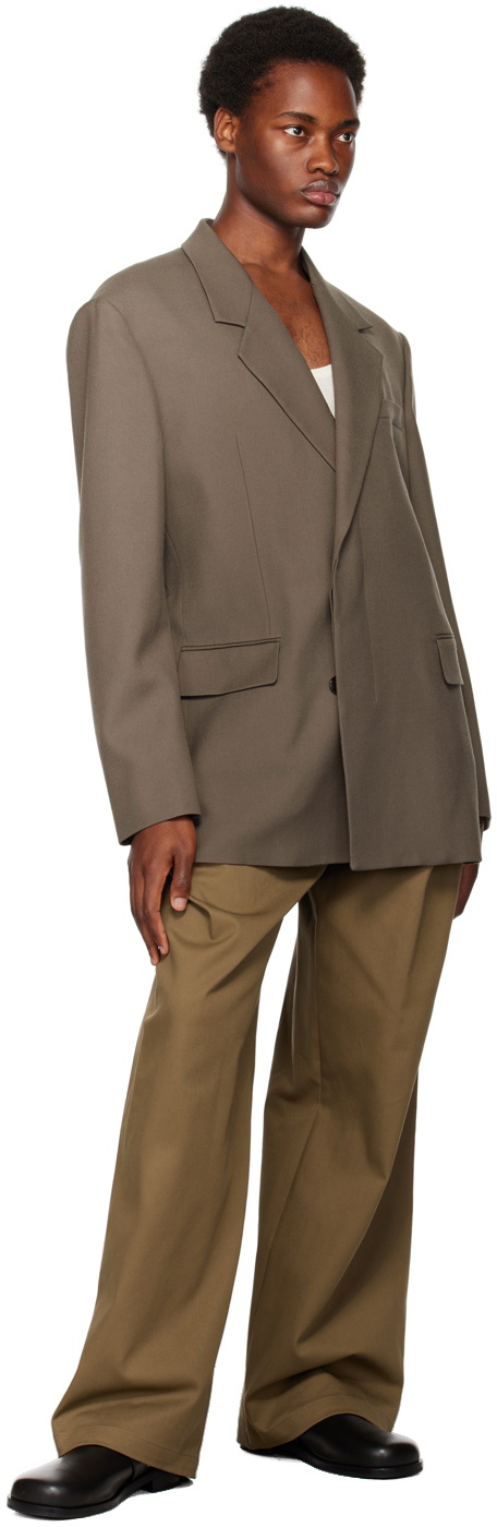 Gray blazer khaki clearance pants