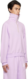 Recto SSENSE Exclusive Purple Half-Zip Sweatshirt
