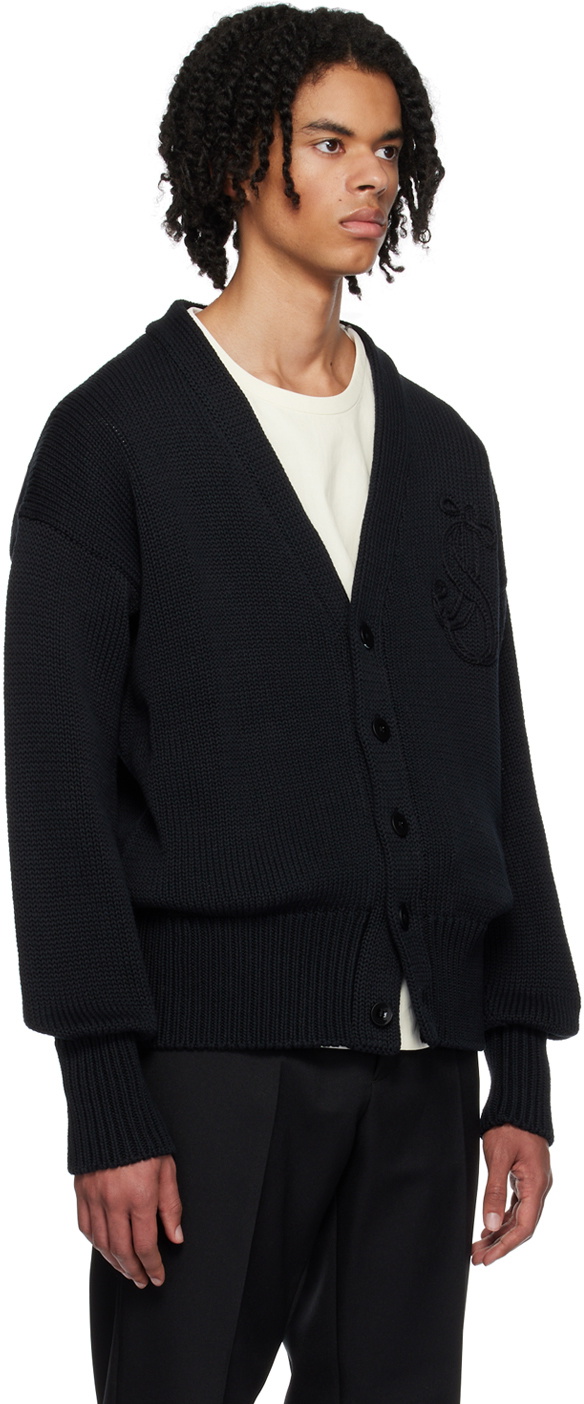 Jil Sander Black Buttoned Cardigan Jil Sander