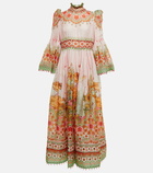 Zimmermann - Kaleidoscope silk and linen gown