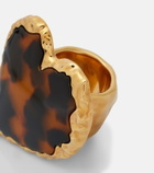 Oscar de la Renta Heart embellished ring