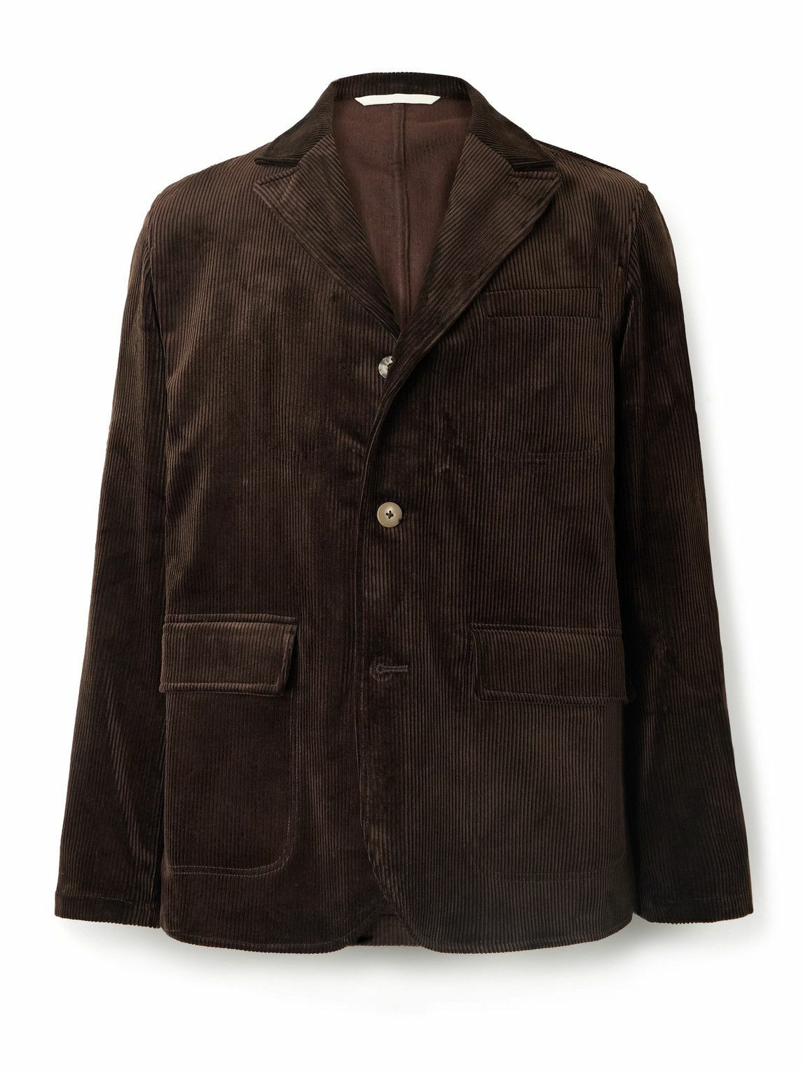 De Bonne Facture - Cotton-Corduroy Suit Jacket - Brown