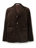 De Bonne Facture - Cotton-Corduroy Suit Jacket - Brown