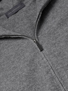 THOM SWEENEY - Cashmere and Merino Wool-Blend Jersey Zip-Up Hoodie - Gray