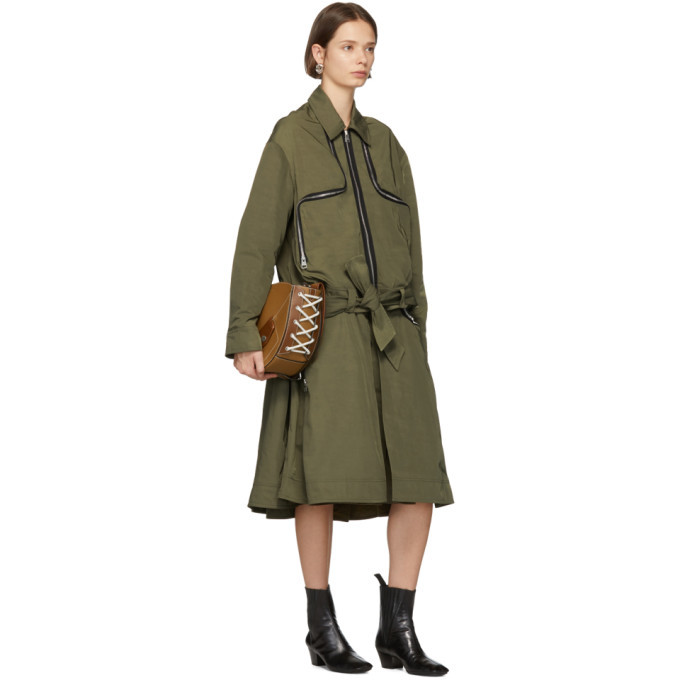 JW Anderson Green Two-Way Zipper Jacket JW Anderson