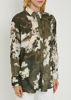 High Warrent Printed Seersucker Blouse Multicoloured