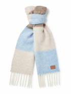 LOEWE - Fringed Striped Alpaca-Blend Scarf