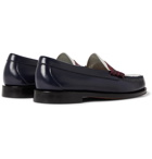 G.H. Bass & Co. - Weejuns Heritage Larson Colour-Block Leather Penny Loafers - Blue